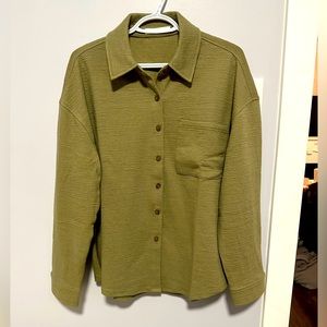 Size small oversized knit shirt from oak and fort